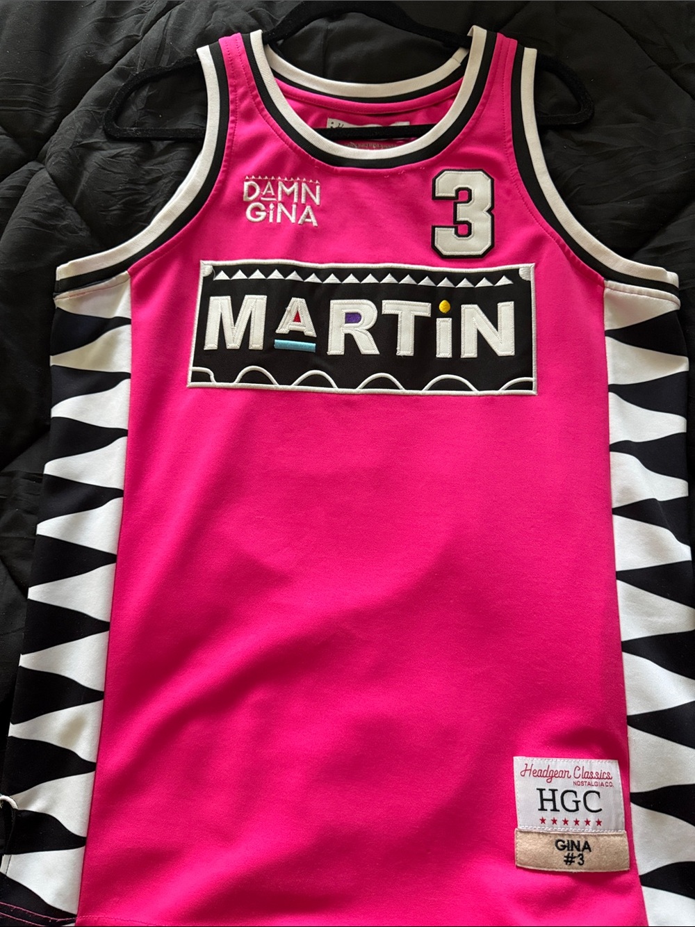 Damn Gina Martin Pink Basketball Tank Top for Kids
